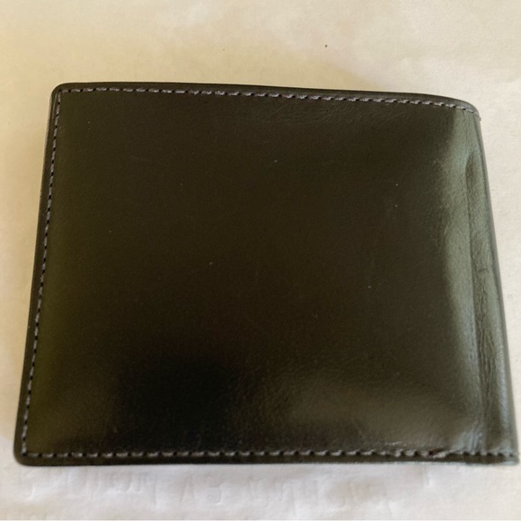 Men’s Coach Black Leather Billfold Wallet ID - Picture 7 of 9